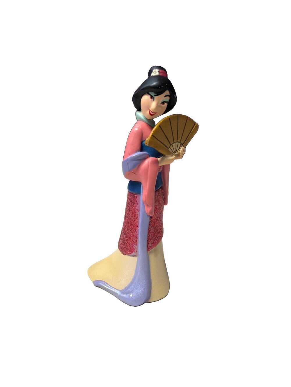 Mulan Geisha Character Disney Mulan 3.5” Solid PVC Toy Collectible You